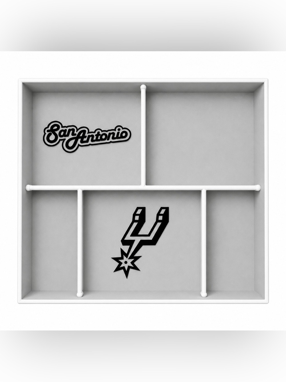 San Antonio Spurs NBA Pocket Dump Tray - For Keys, Wallet, Money, Etc